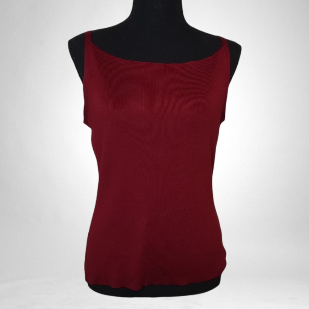 J. Crew Wine Silk Knit Cami